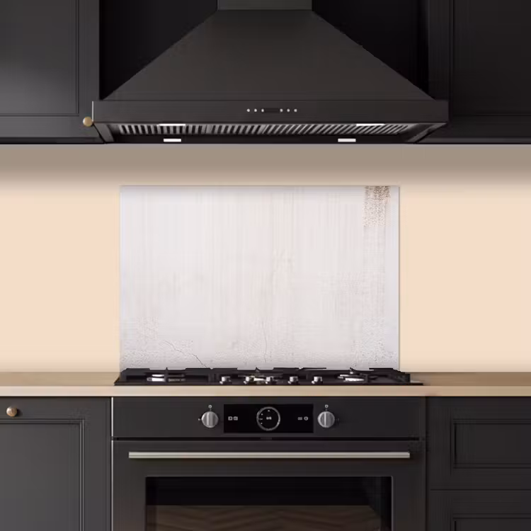 Spatscherm keuken - Beton - Muur - Wit — 2