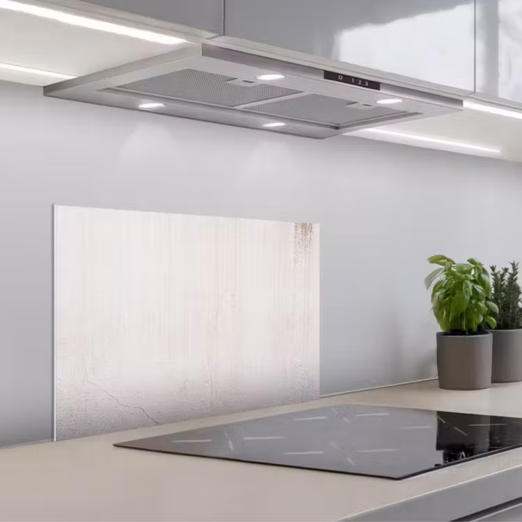 Spatscherm keuken - Beton - Muur - Wit — 5
