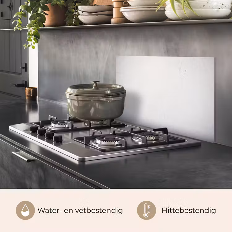Spatscherm keuken - Beton - Wit - Modern — 7