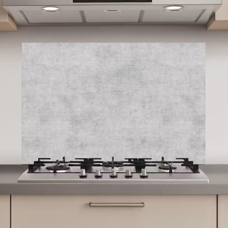 Spatscherm keuken - Beton - Grijs - Industrieel - Patroon — 1
