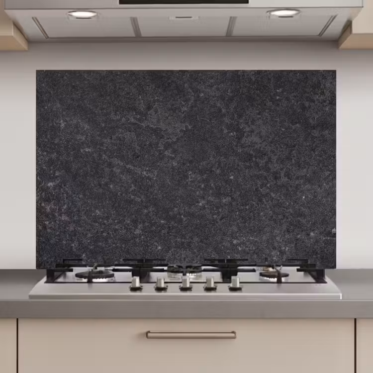 Spatscherm keuken - Beton - Grijs - Textuur - Retro - Industrieel — 1