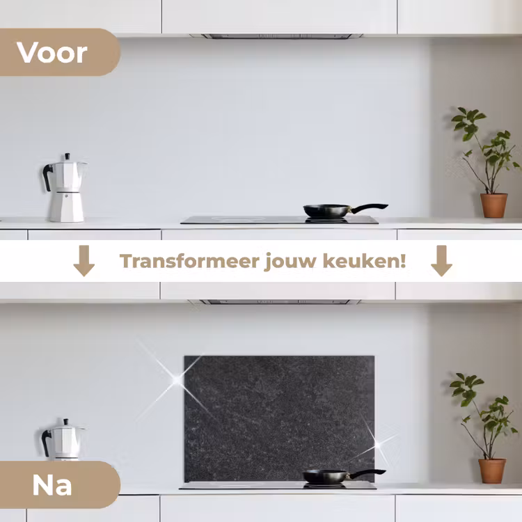 Spatscherm keuken - Beton - Grijs - Textuur - Retro - Industrieel — 3