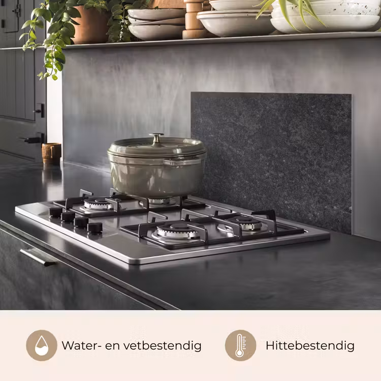 Spatscherm keuken - Beton - Grijs - Textuur - Retro - Industrieel — 7