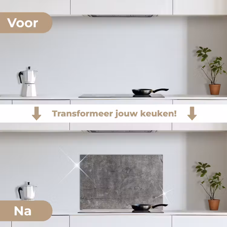 Spatscherm keuken - Beton - Muur - Cement — 3