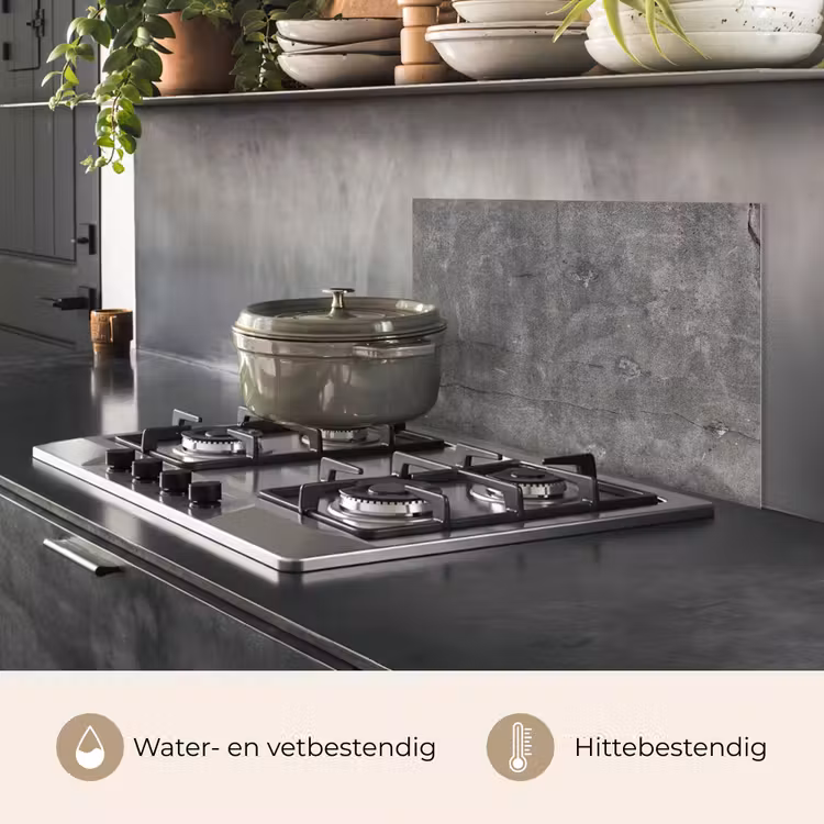 Spatscherm keuken - Beton - Muur - Cement — 7