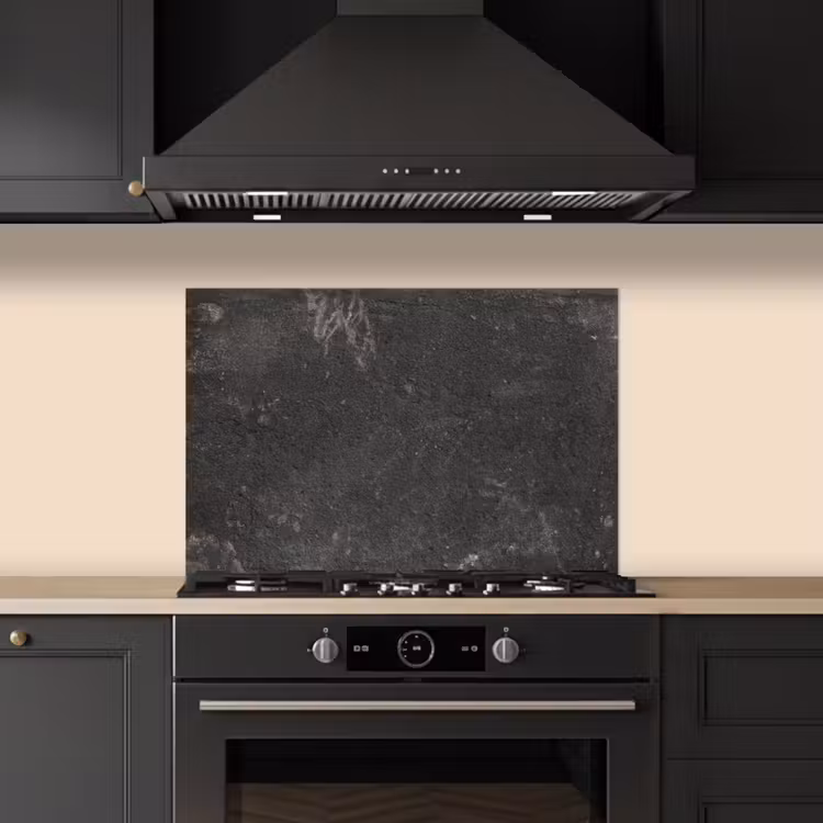 Spatscherm keuken - Beton - Muur - Zwart - Vintage - Industrieel — 2