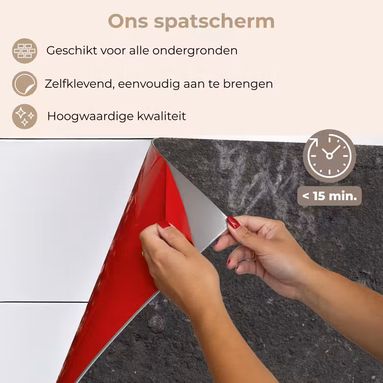 Spatscherm keuken - Beton - Muur - Zwart - Vintage - Industrieel — 4