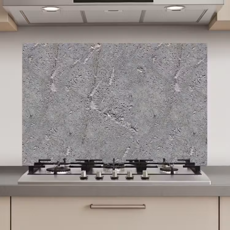 Spatscherm keuken - Beton - Patronen - Steen — 1