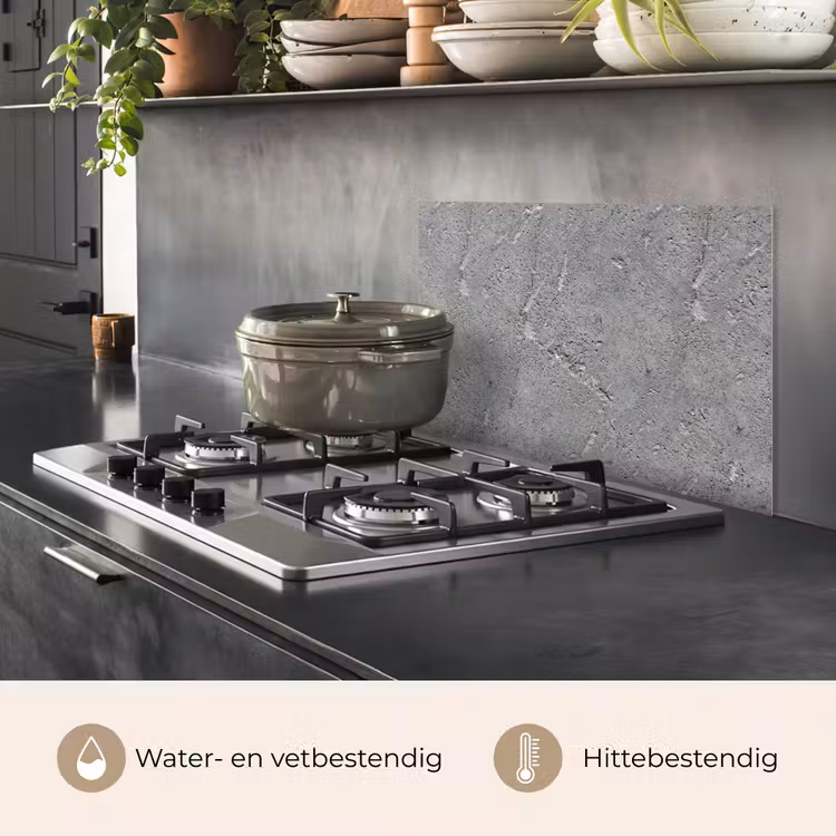 Spatscherm keuken - Beton - Patronen - Steen — 7