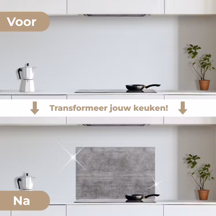 Spatscherm keuken - Beton - Patroon - Antiek — 3
