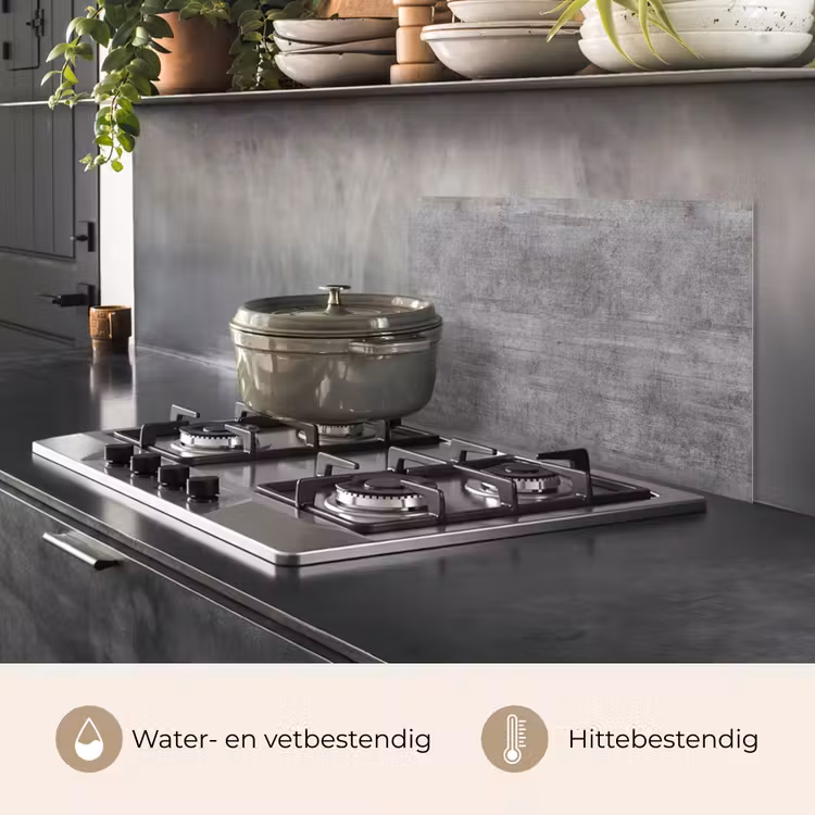 Spatscherm keuken - Beton - Patroon - Antiek — 7