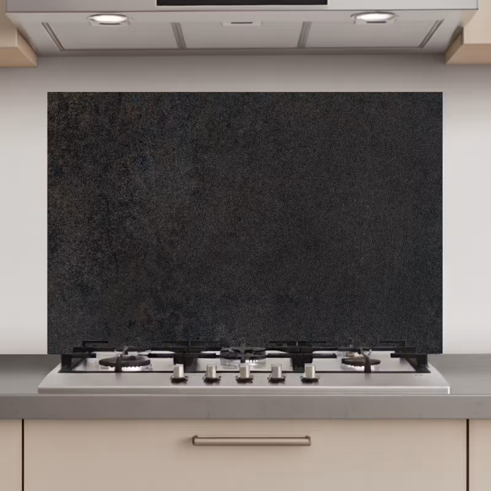 Spatscherm keuken - Industrieel - Beton - Grijs - Structuren - Retro — 1