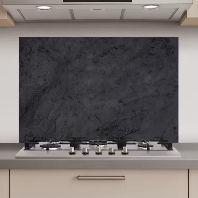 Spatscherm keuken - Grijs - Cement - Beton - Industrieel - Structuur