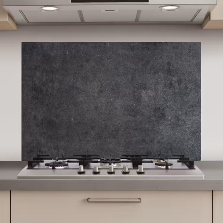 Spatscherm keuken - Industrieel - Leisteen - Grijs - Structuur - Beton — 1