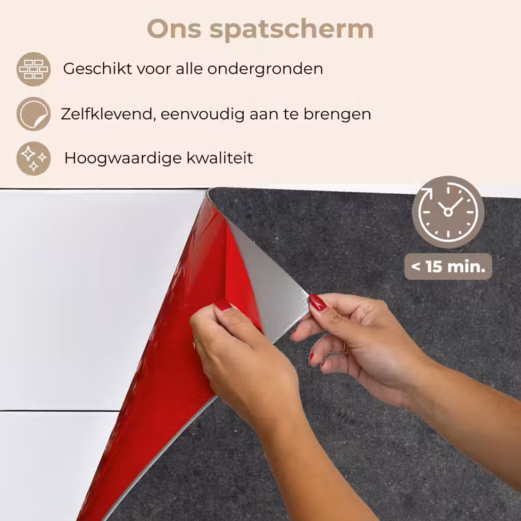 Spatscherm keuken - Industrieel - Leisteen - Grijs - Structuur - Beton — 4