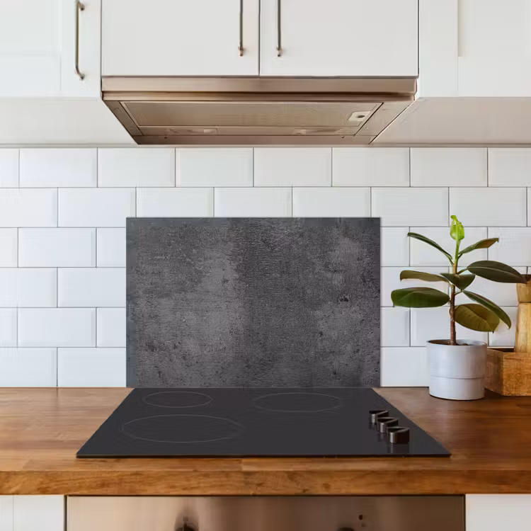Spatscherm keuken - Structuur - Beton - Grijs - Industrieel - Rustiek — 6