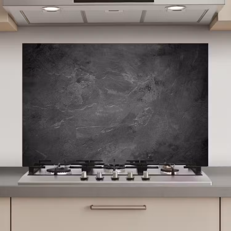 Spatscherm keuken - Structuur - Cement - Beton - Grijs - Vintage — 1