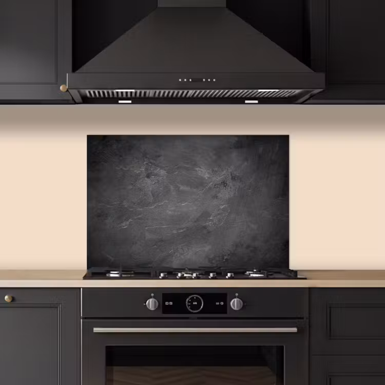 Spatscherm keuken - Structuur - Cement - Beton - Grijs - Vintage — 2