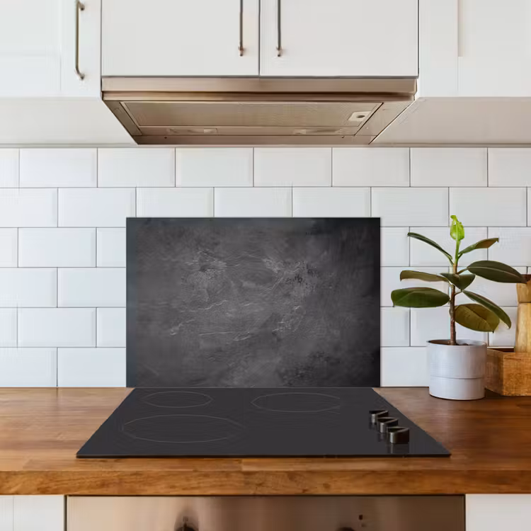 Spatscherm keuken - Structuur - Cement - Beton - Grijs - Vintage — 6