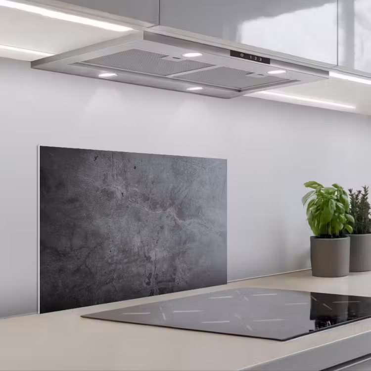 Spatscherm keuken - Industrieel - Beton - Grijs - Leisteen - Retro — 5