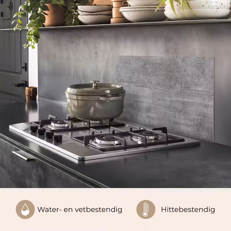 Spatscherm keuken - Verweerd Betonnen Doek — 7
