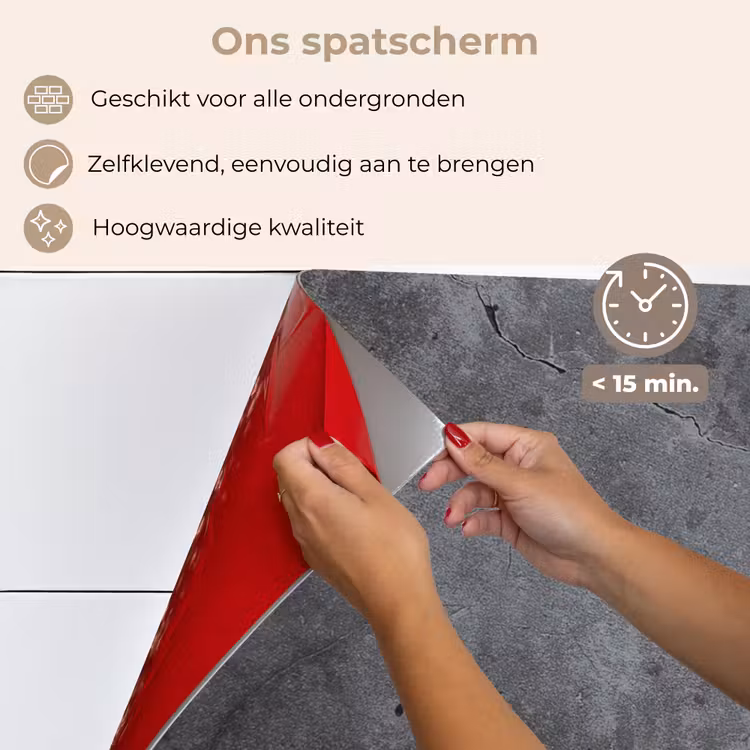 Spatscherm keuken - Betonlook Grijs Gebarsten — 4