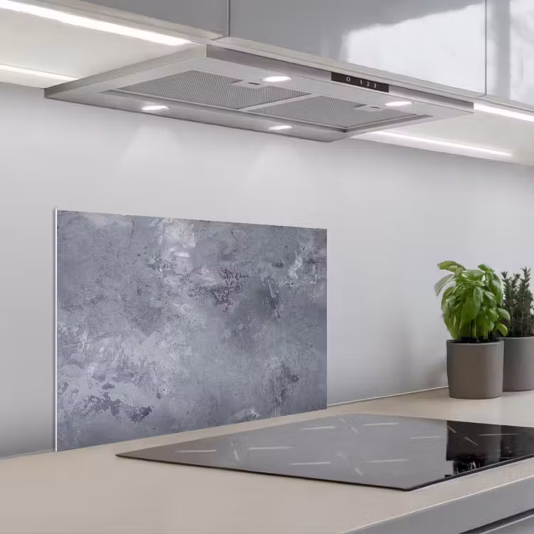 Spatscherm keuken - Betonlook Grijs Gevlekt — 5
