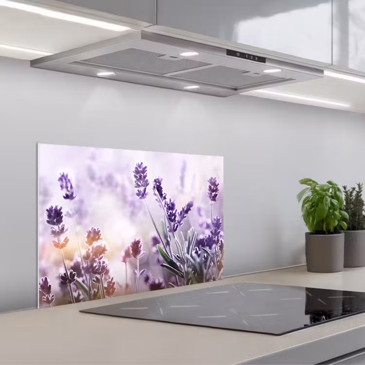 Spatscherm keuken - Lavendel Lichtspel — 5