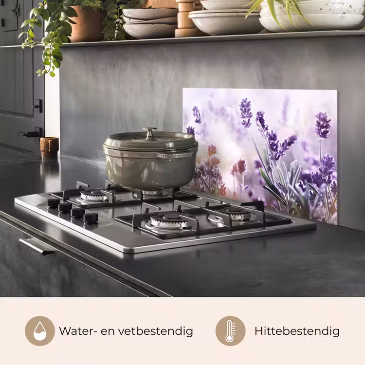 Spatscherm keuken - Lavendel Lichtspel — 7