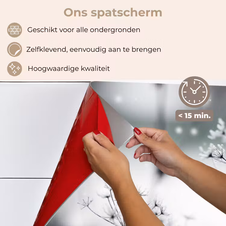 Spatscherm keuken - Winterse Fluisteringen — 4