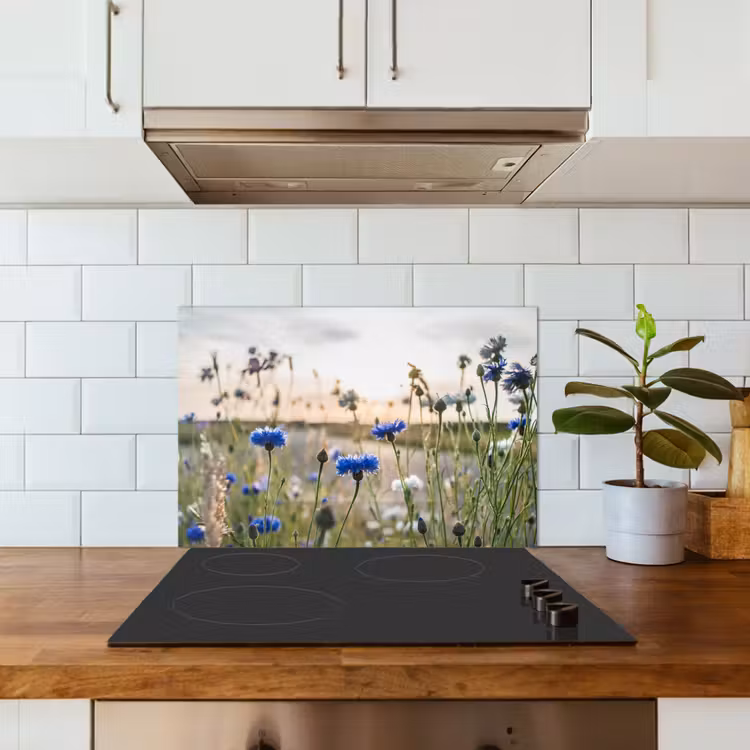 Spatscherm keuken - Zomeravond met Korenbloemen — 6