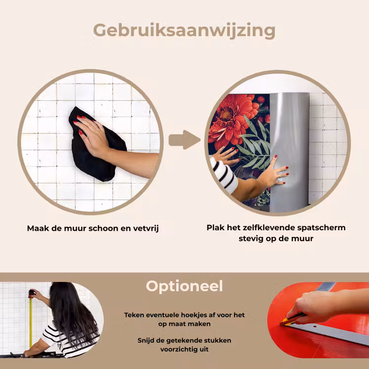 Spatscherm keuken - Herfstboeket in Fluweel — 8