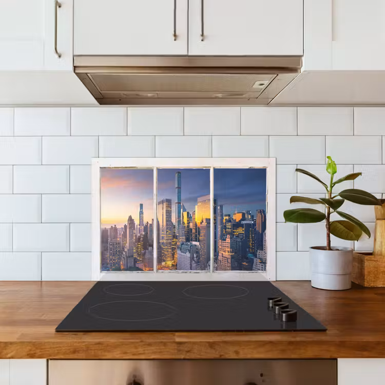 Spatscherm keuken - New York - Doorkijk - Skyline — 6