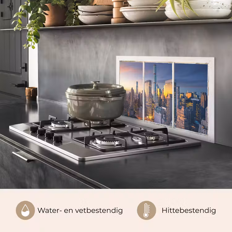 Spatscherm keuken - New York - Doorkijk - Skyline — 7