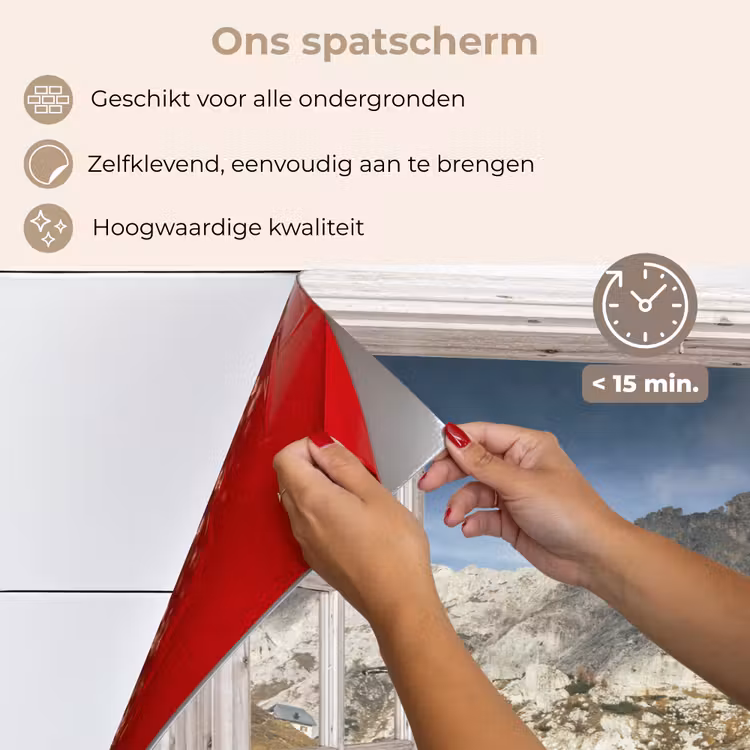 Spatscherm keuken - Doorkijk - Water - Bergen — 4