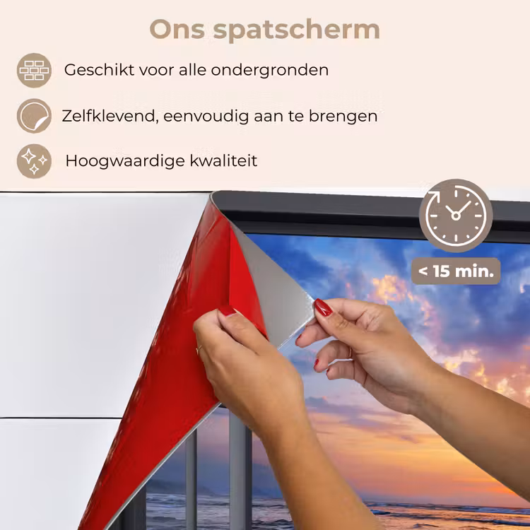 Spatscherm keuken - Doorkijk - Zee - Strand — 4