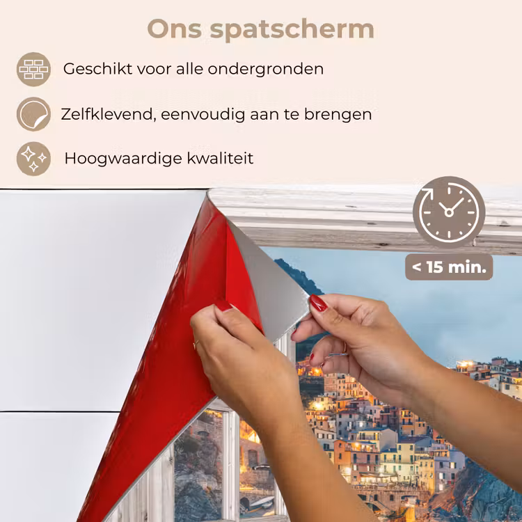 Spatscherm keuken - Doorkijk - Italië - Zee — 4