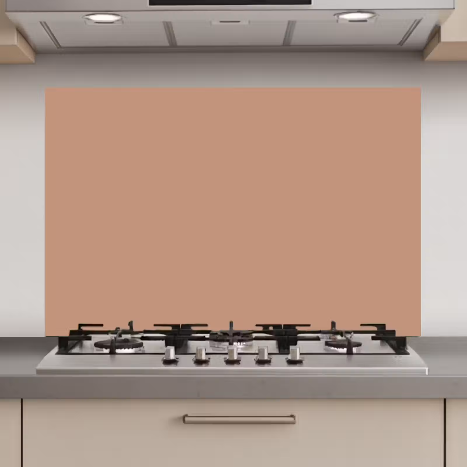 Spatscherm keuken - Beige - Kleur - Roze — 1