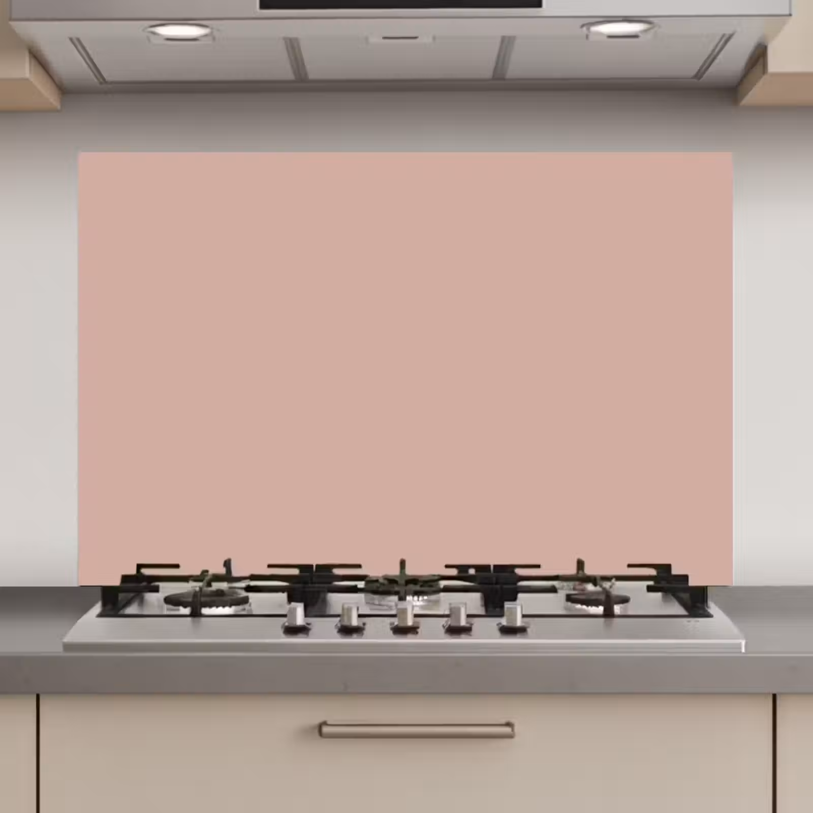 Spatscherm keuken - Roze - Palet - Oud - Effen - Oudroze — 1