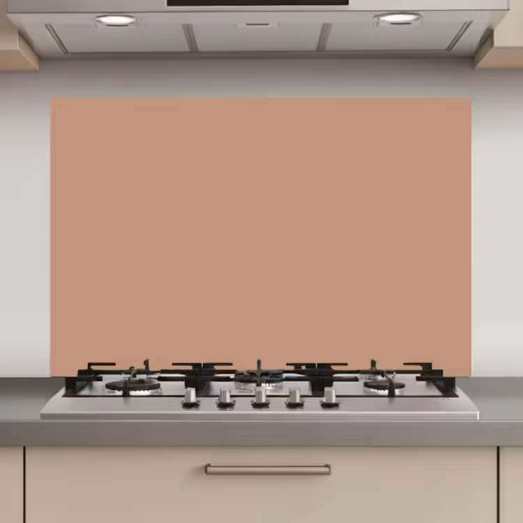 Spatscherm keuken - Beige - Kleur - Roze — 1