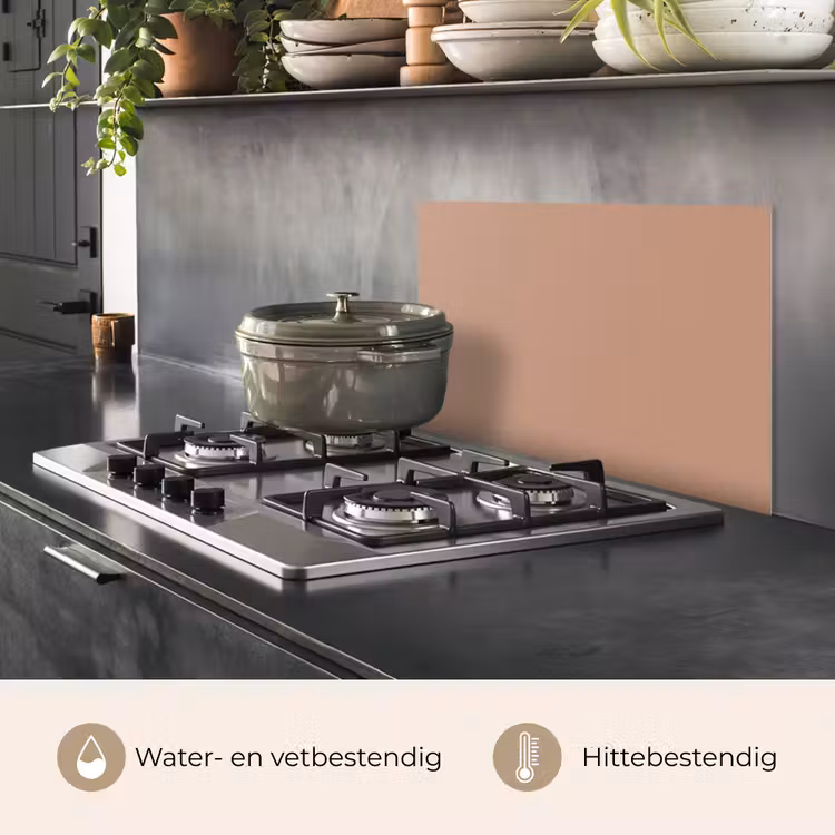 Spatscherm keuken - Beige - Kleur - Roze — 7