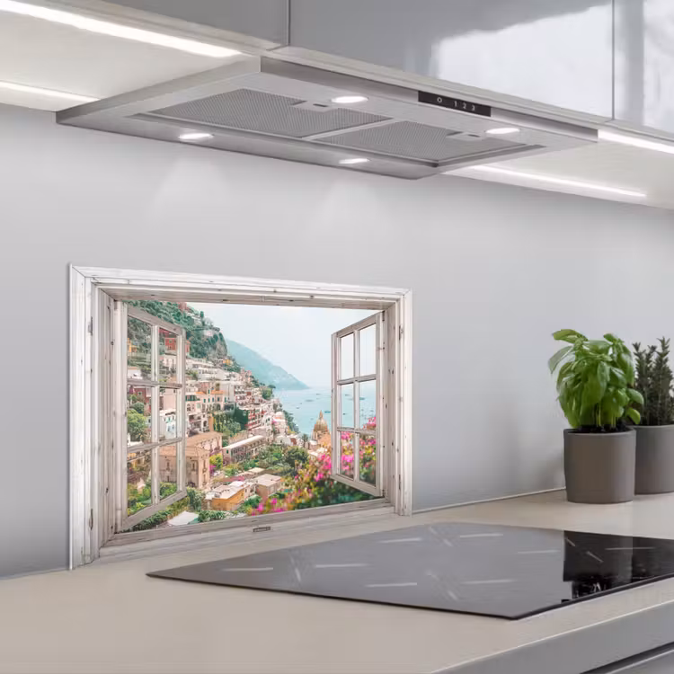 Spatscherm keuken - Mediterraans Uitzicht — 5