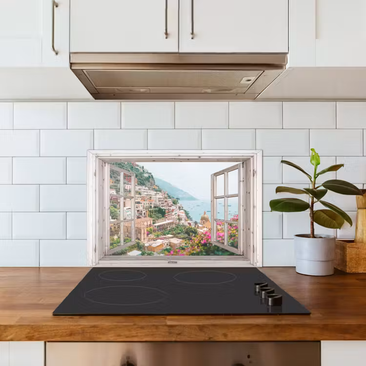 Spatscherm keuken - Mediterraans Uitzicht — 6