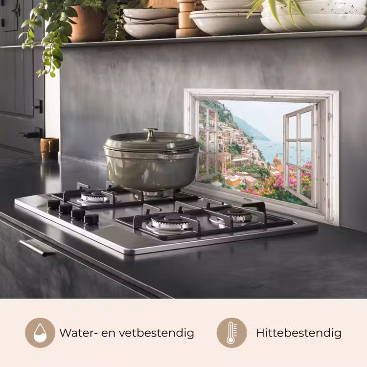Spatscherm keuken - Mediterraans Uitzicht — 7