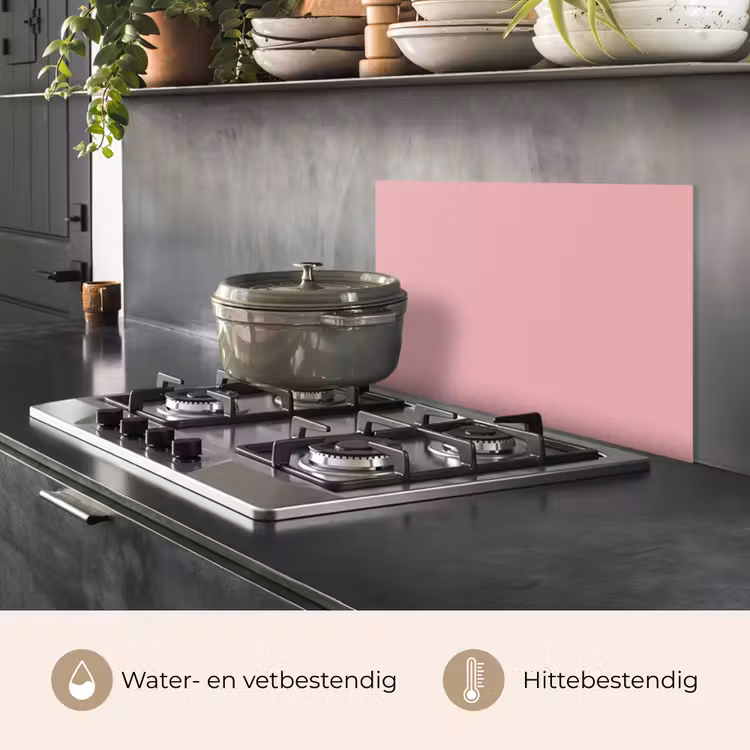 Spatscherm keuken - Roze - Kleuren - Interieur - Effen - Kleur — 7