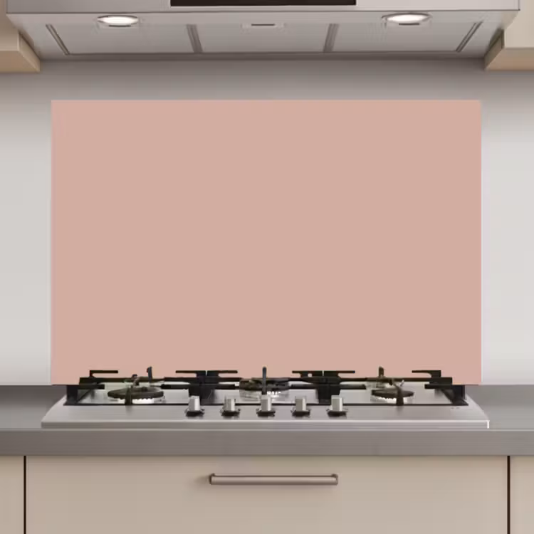 Spatscherm keuken - Roze - Palet - Oud - Effen - Oudroze — 1