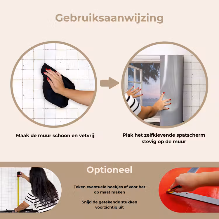 Spatscherm keuken - Strandzicht bij de Avondschemering — 8