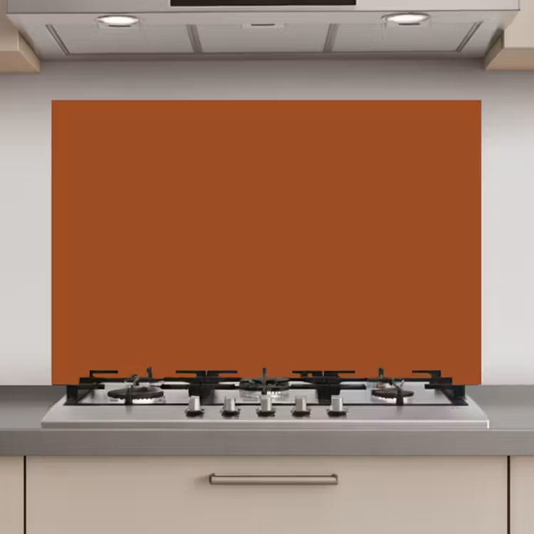 Spatscherm keuken - Terracotta - Bruin - Palet - Effen - Kleuren - Kleur — 1