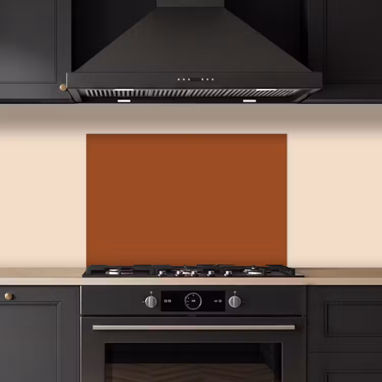 Spatscherm keuken - Terracotta - Bruin - Palet - Effen - Kleuren - Kleur — 2