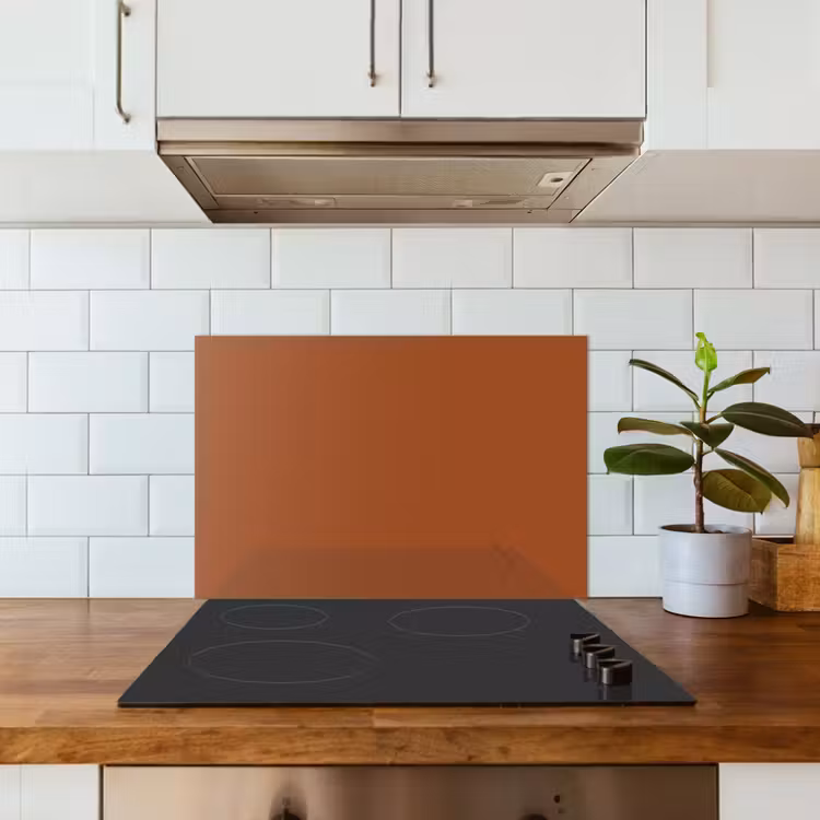 Spatscherm keuken - Terracotta - Bruin - Palet - Effen - Kleuren - Kleur — 6